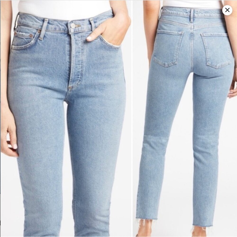 AGOLDE Nico High Rise Slim Straight Murmur